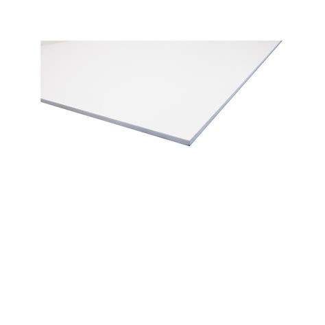 Lámina de PVC expandido blanco .